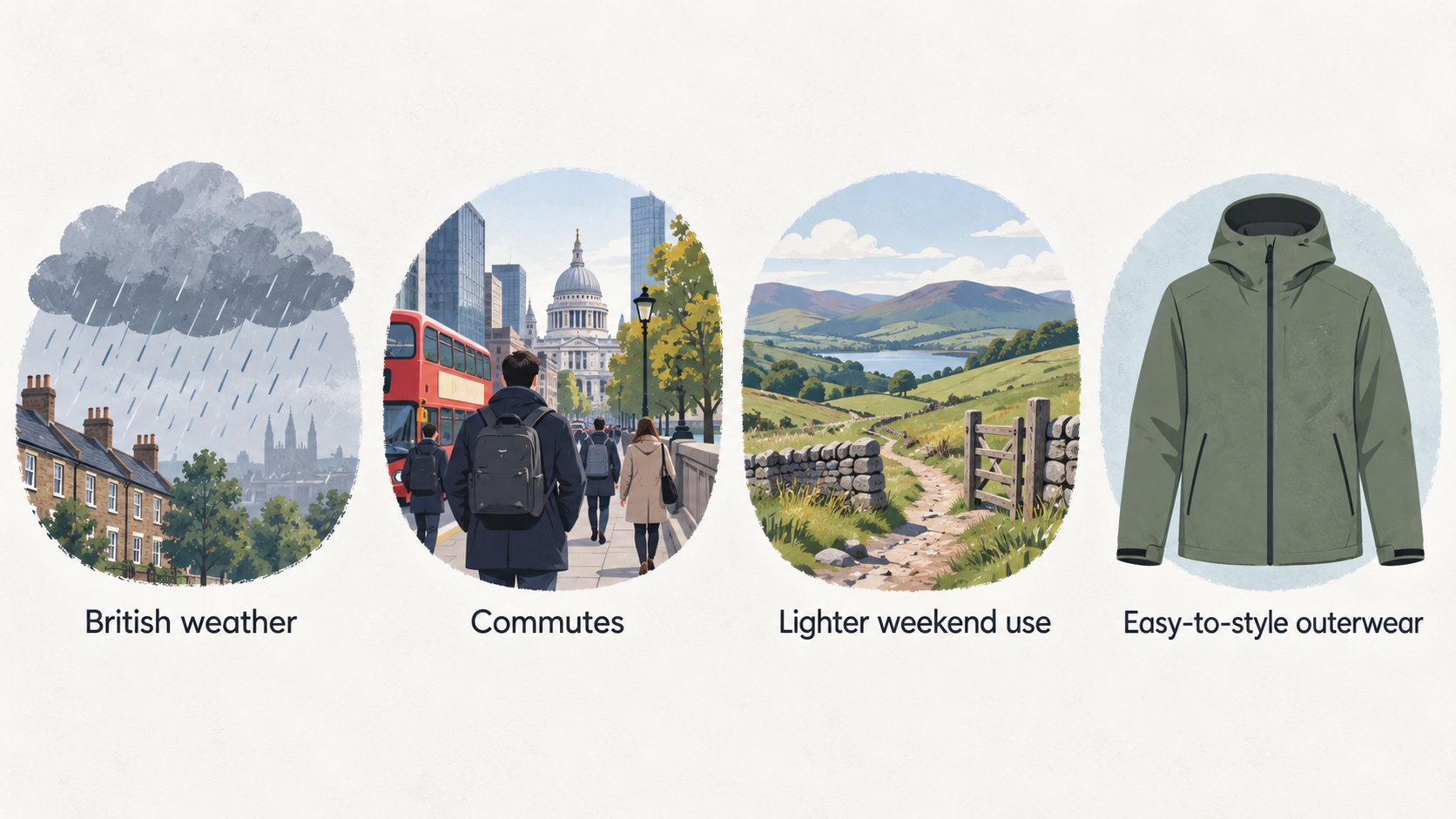 Introduce the article’s focus on The North Face outerwear, footwear, and packs for ordinary British weather, commutes, and lighter weekend use.