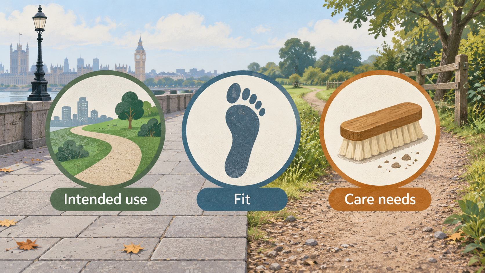 Introduce the article’s trail-led everyday crossover theme through the three stated settings, without implying a particular model’s performance.